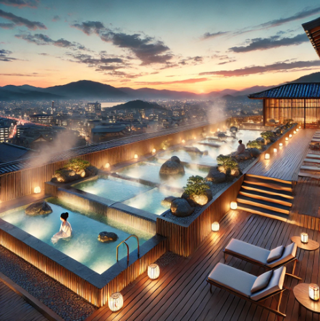 杉乃井ホテルの屋上温泉のイメージ